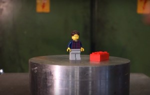 Hydraulic Press crushes Lego man and pieces